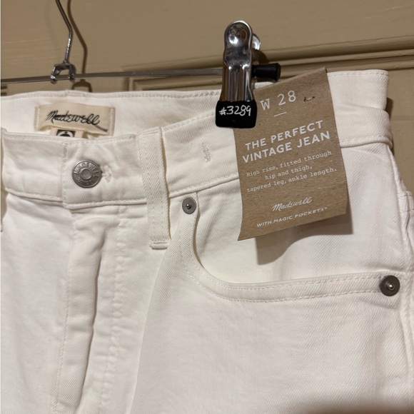 NWT Madewell The Perfect Jean. W28. White - Picture 2 of 5